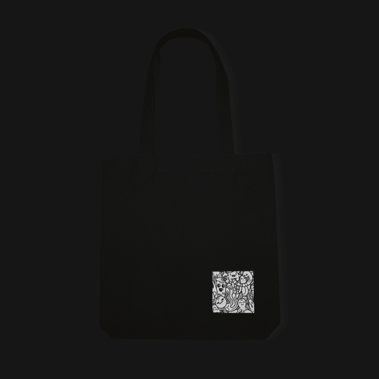 Doodle Tote Bag by Shiboi Wear, featuring a unique XNXC design for IG